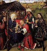 DARET, Jacques Altarpiece of the Virgin oil